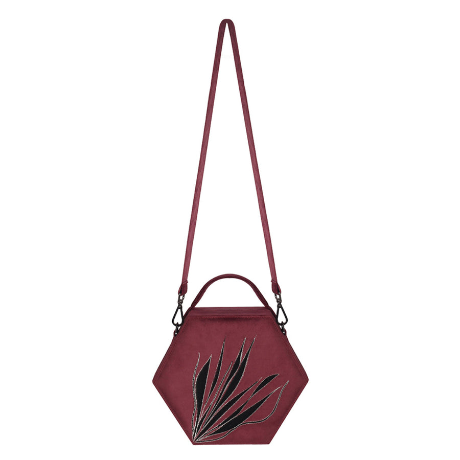 Burgundy Hexagon Bag | Porterist