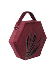 Burgundy Hexagon Bag | Porterist