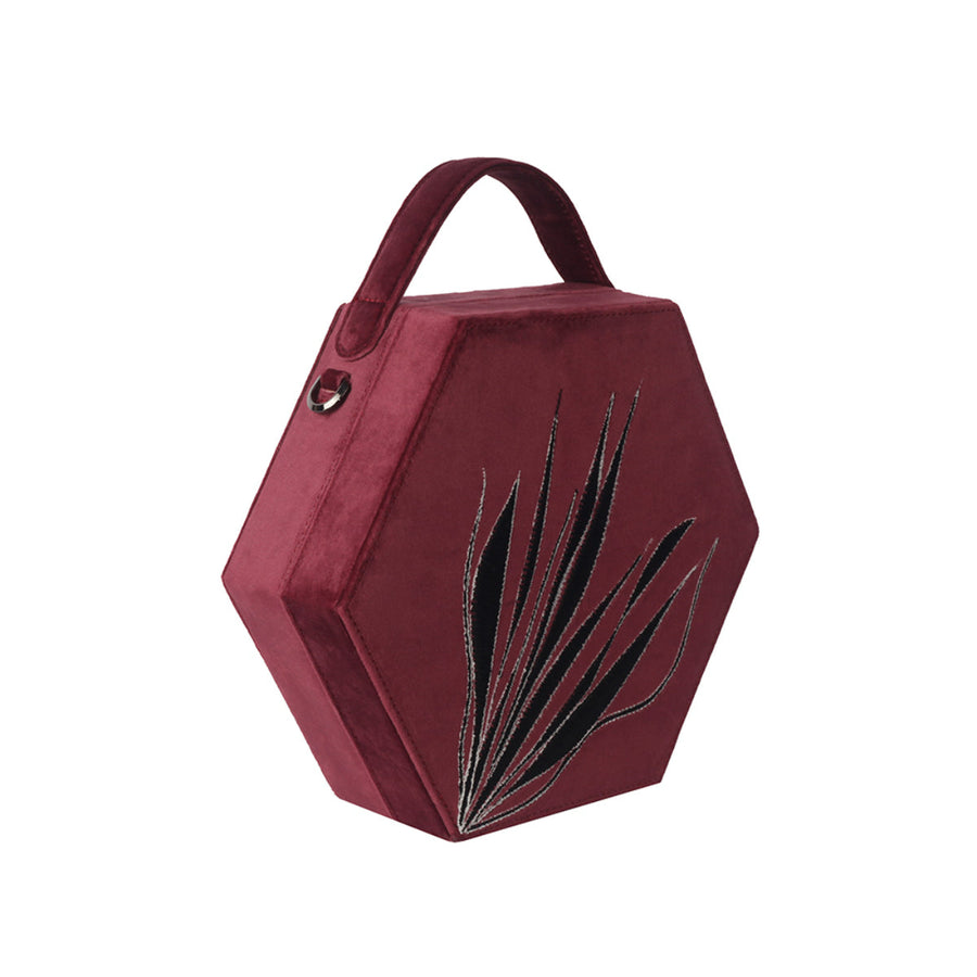 Burgundy Hexagon Bag | Porterist