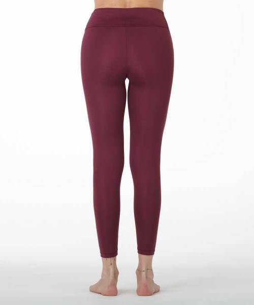 Burgundy High Waist Push - up Leggings | Porterist