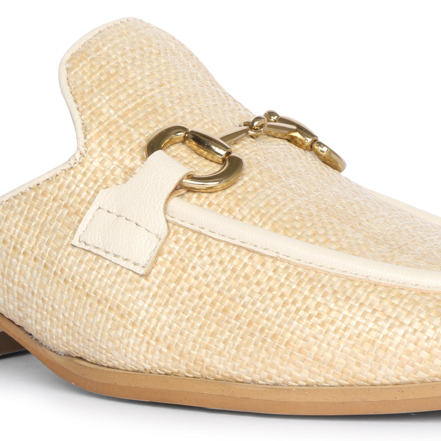 Future Brands Group Beige Izaara Heeled Mule  - Porterist 6