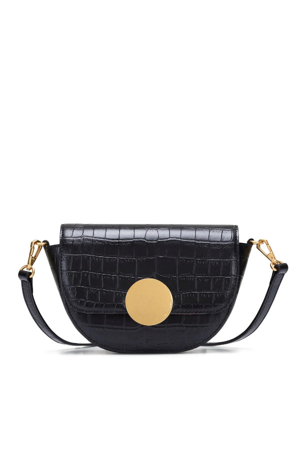 Oryany - Lottie Croco Crossbody Small Handbags - Black