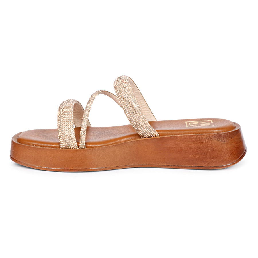 Vivi Blu Ren Flats Footwear Champagne 