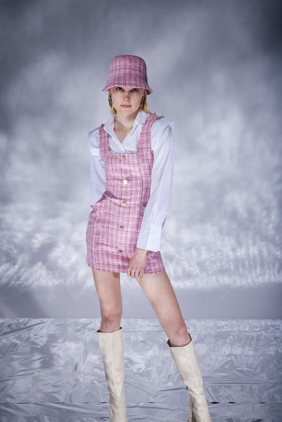 Tweed Dress Pink  - Porterist 6