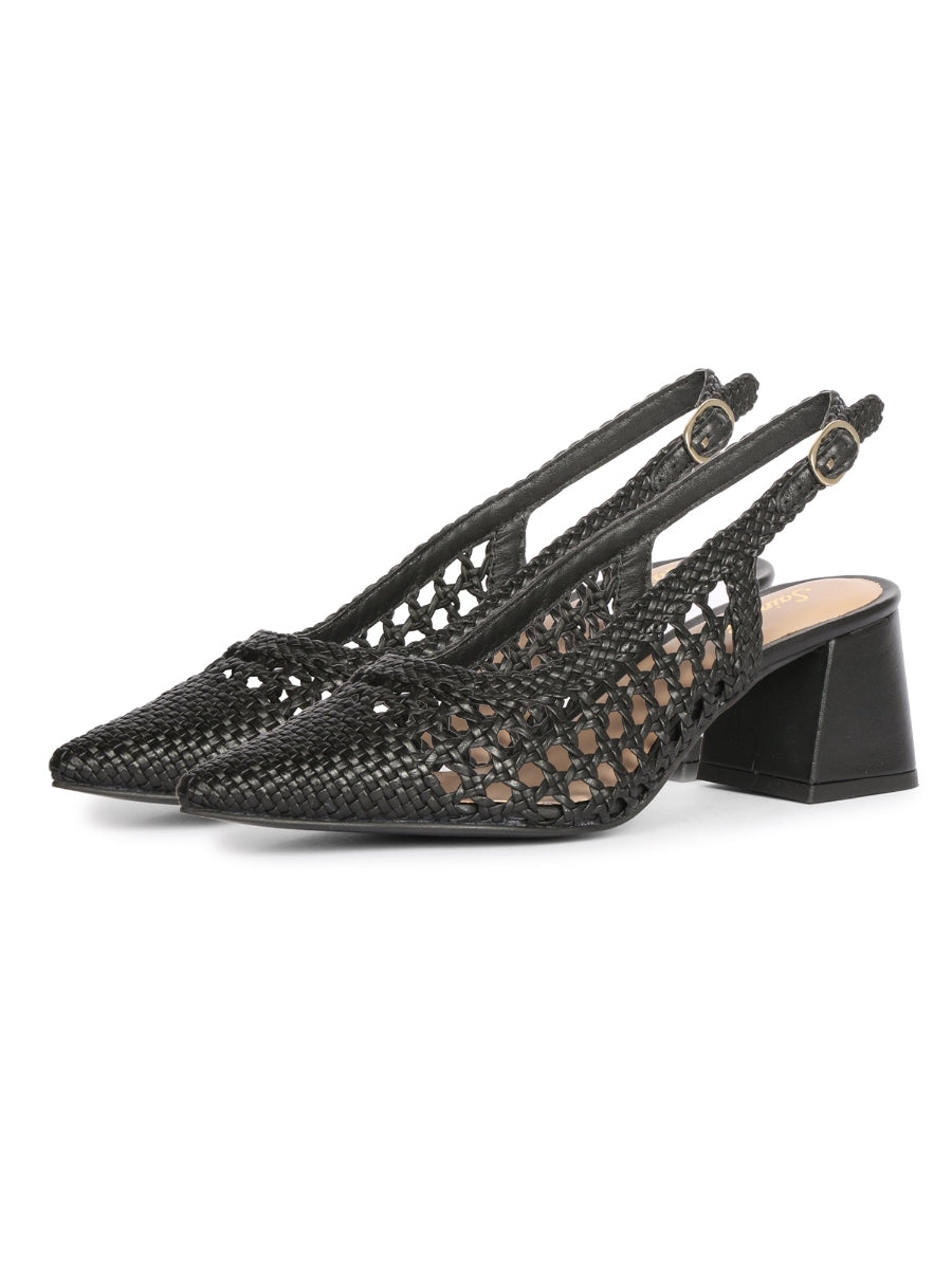 Black Calli - Heel Sandals