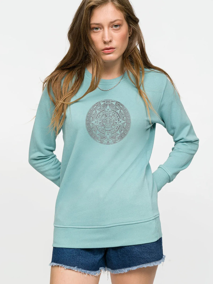 Calendar Woman Sweatshirt - Mint | Porterist