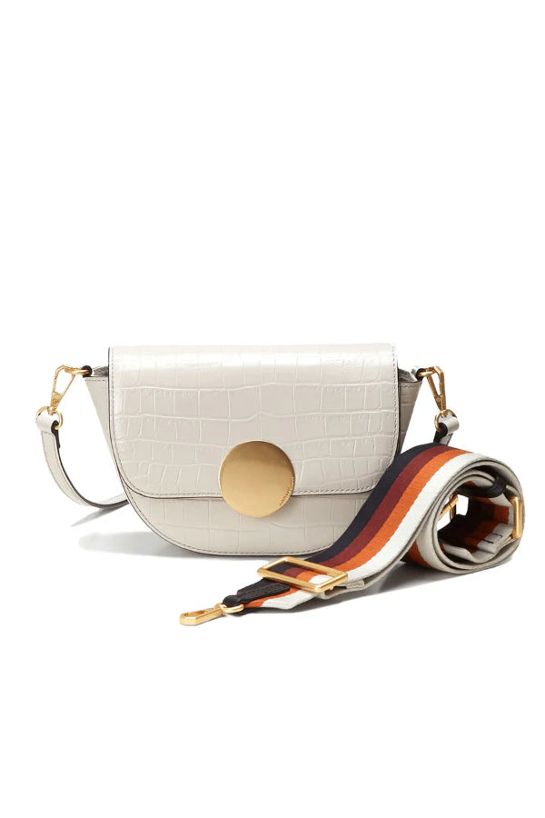 Oryany - Lottie Croco Crossbody Small Handbags - Cream