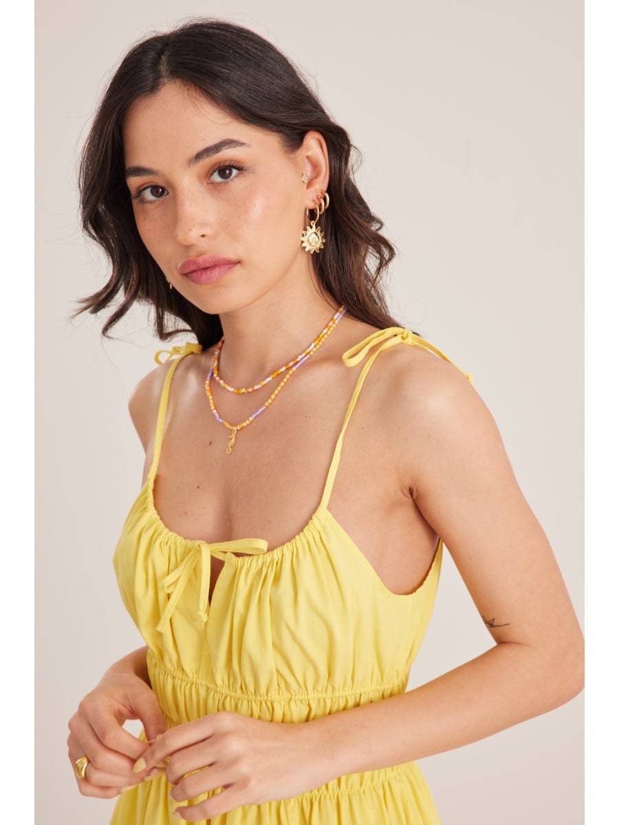 Sunshine Yellow Midi Dress