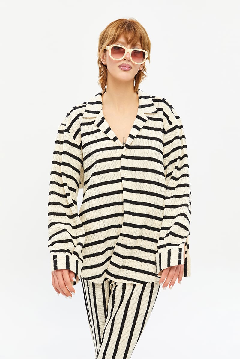 Striped Knit Shirt | Porterist