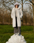 Cloud Matte White Inflatable Coat | Porterist