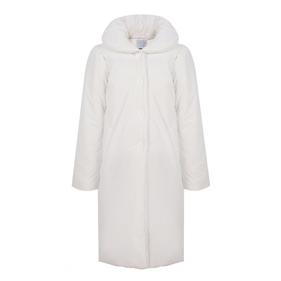 Cloud Matte White Inflatable Coat | Porterist