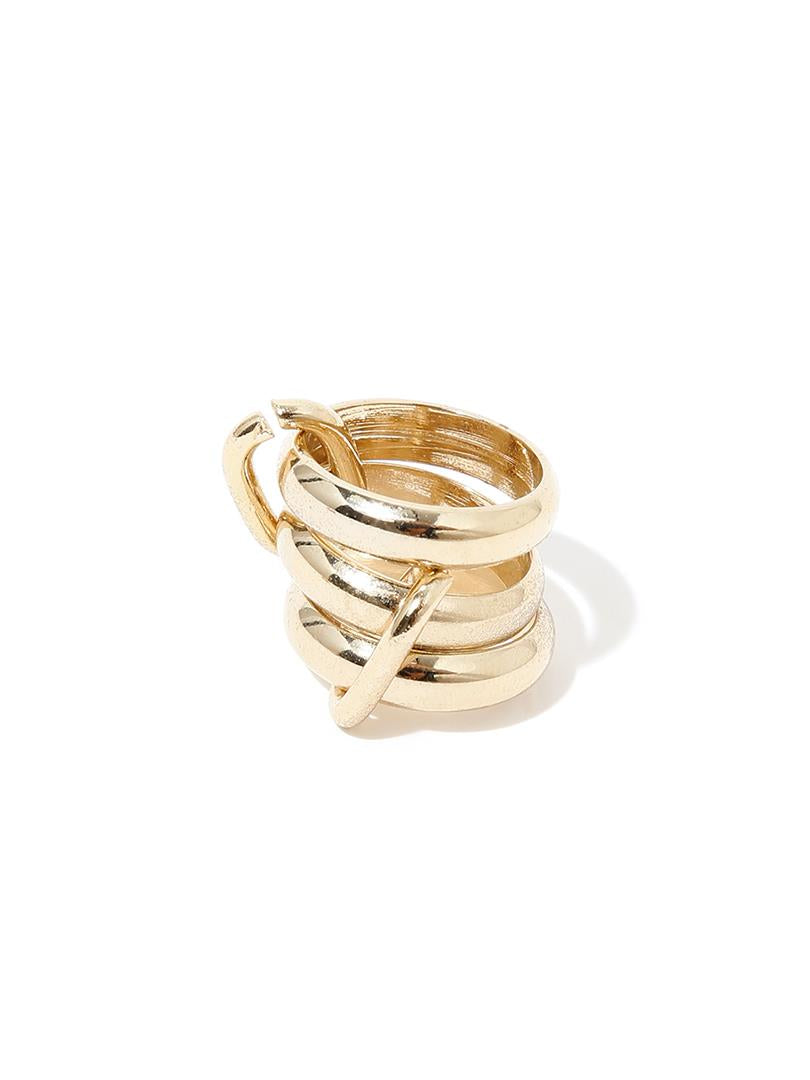 Multi Detail Ring Gold  - Porterist 2