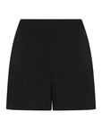 Crepe Women's Shorts Black  - Porterist 5