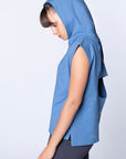 Cut - out Hoodie Blue | Porterist