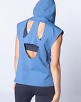 Cut - out Hoodie Blue | Porterist