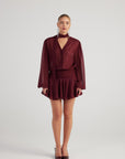 Vanesa Dress Burgundy