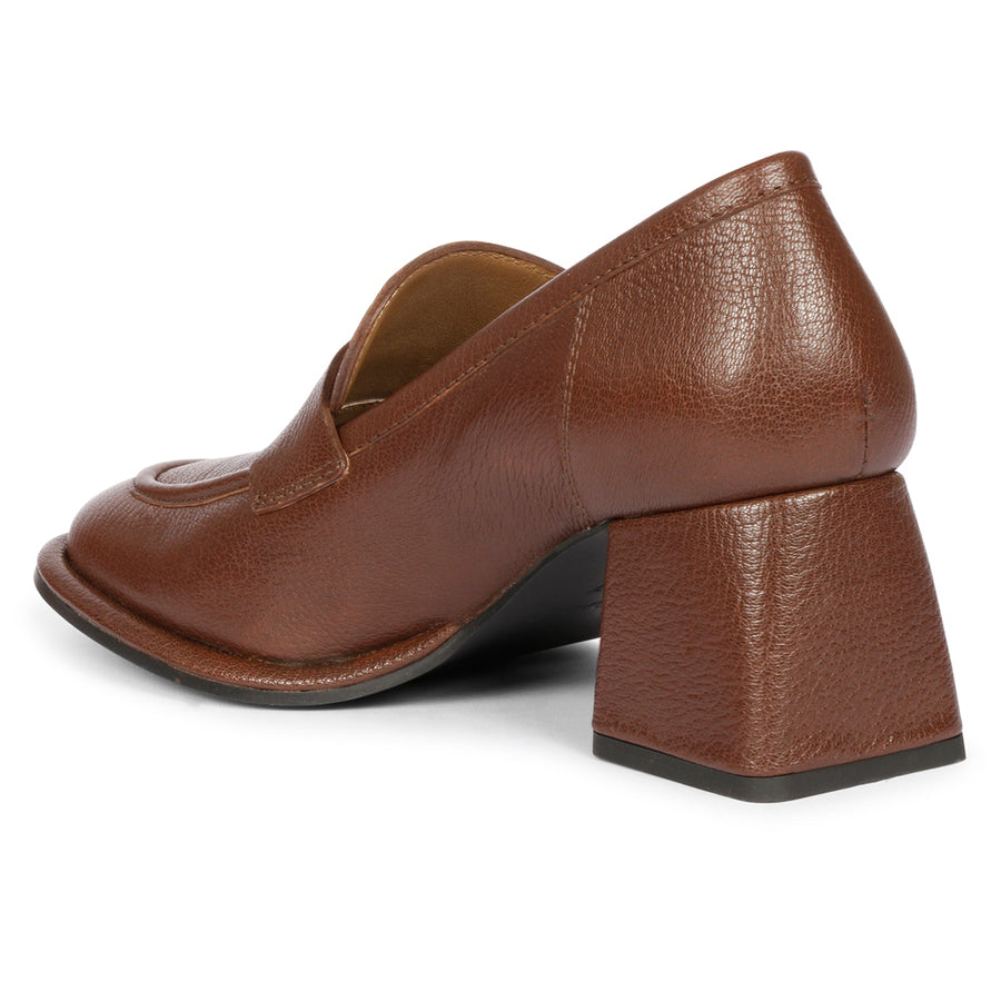 Saint G Viviana Heel Loafers Brown 