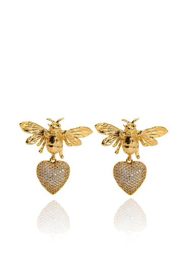 Bee Earrings Flying To Love | Porterist