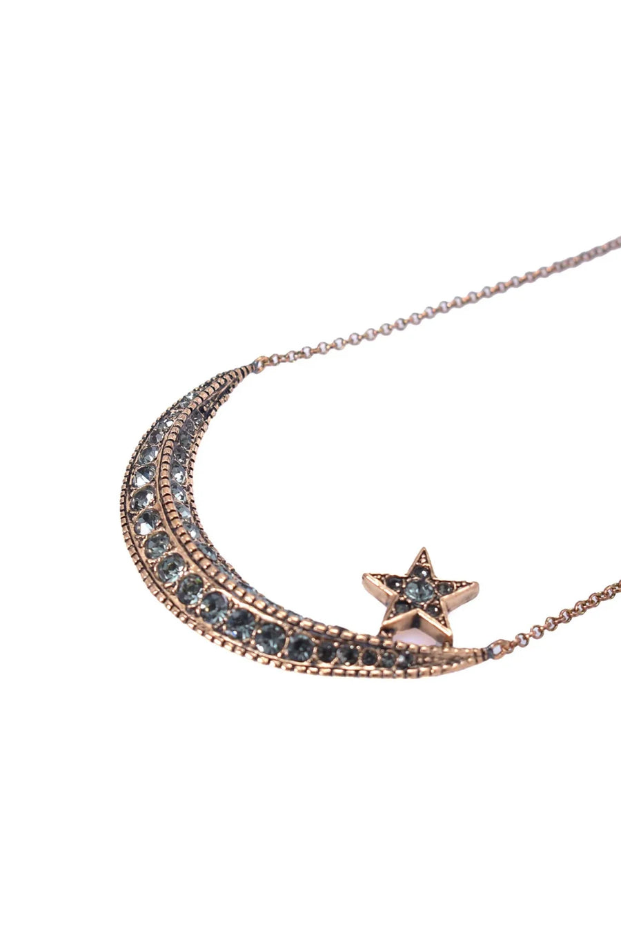 Diamond Crescent Necklace