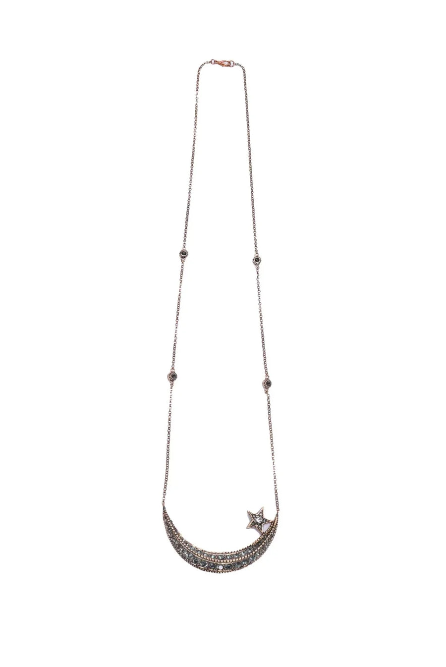 Diamond Crescent Necklace