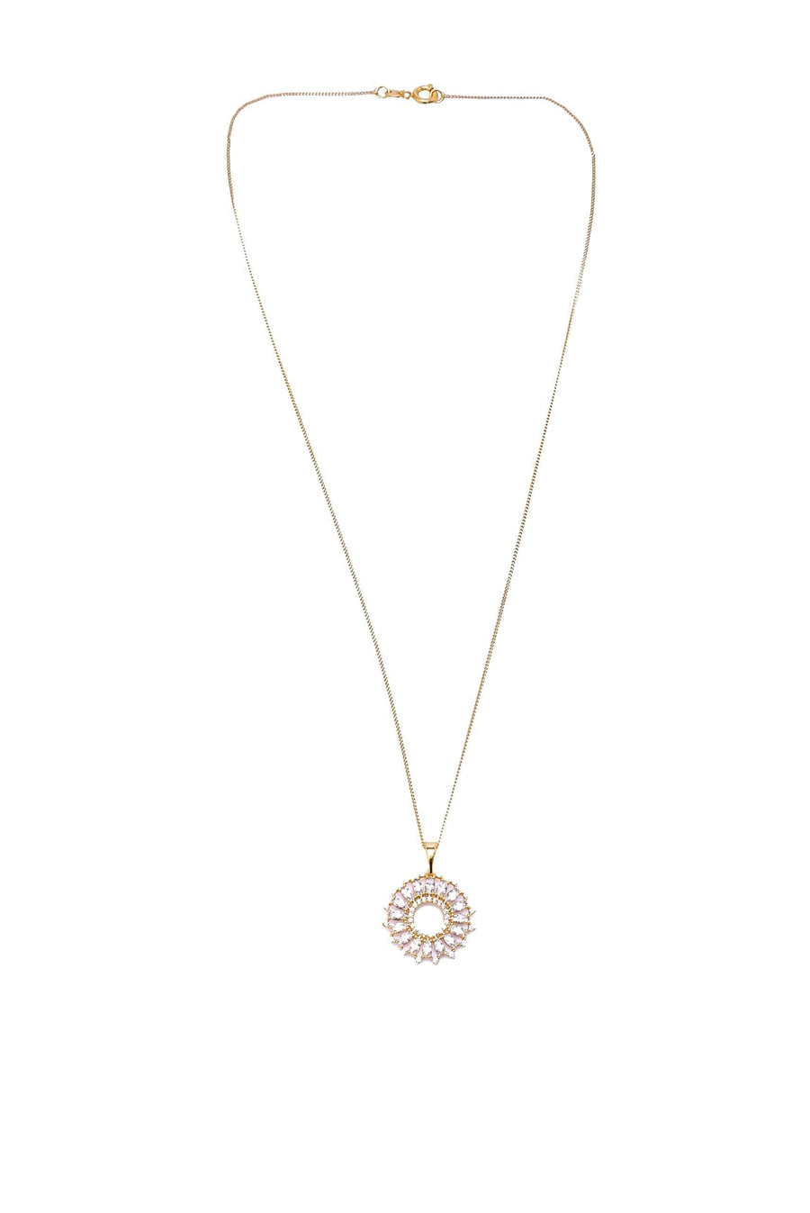 Diamond Gold Flower Necklace