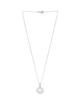 Diamond Silver Almond Necklace