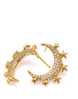 Moon Star Gold Earrings