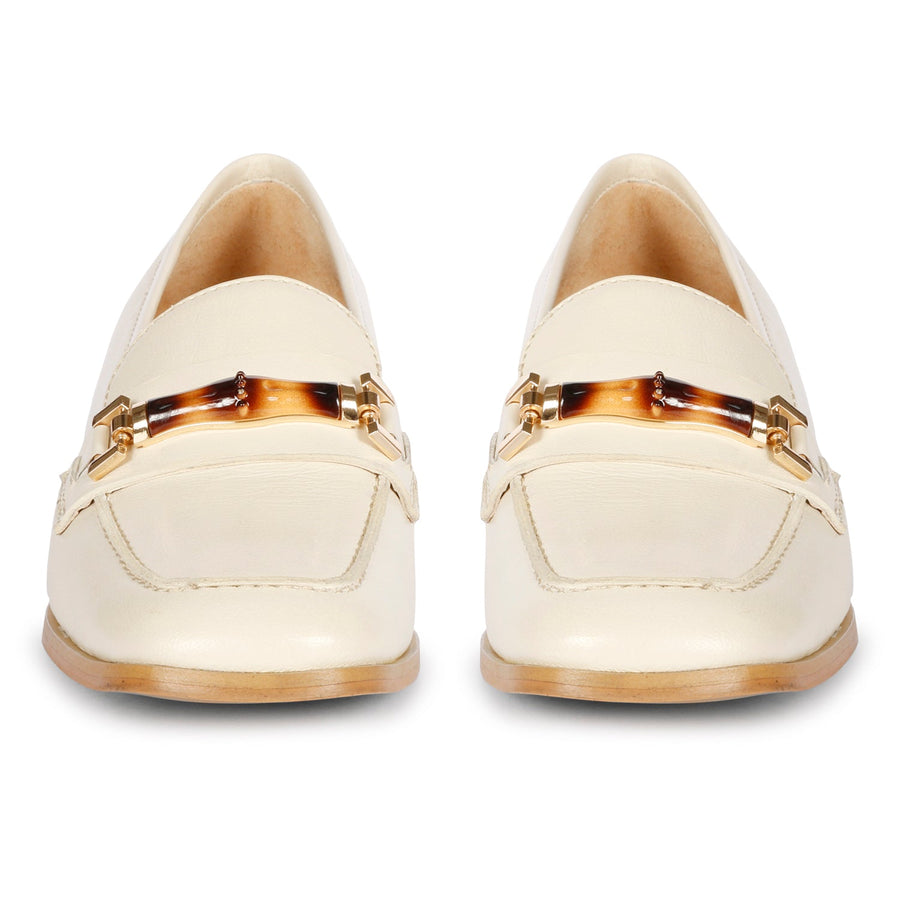 Saint G Jenah Flat Loafers Off White 