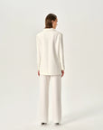 Diana Crystal Embellished White Jacket