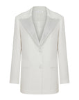 Diana Crystal Embellished White Jacket