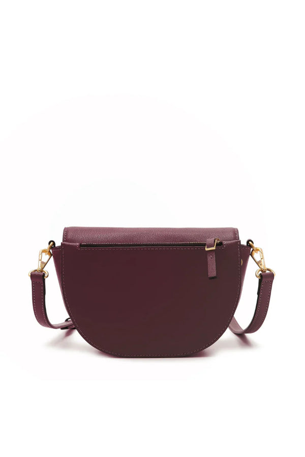 Oryany - Lottie Saddle Crossbody Small Handbags - Maroon