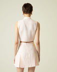 RUE Les Createurs Pink Short Skirt with Button Detail - Porterist 3