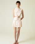 RUE Les Createurs Pink Short Skirt with Button Detail - Porterist 1