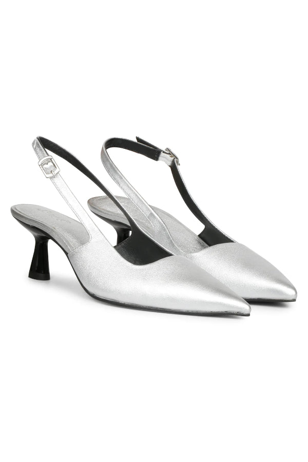 Saint G - Cynara Kitten Heels Footwear - Silver