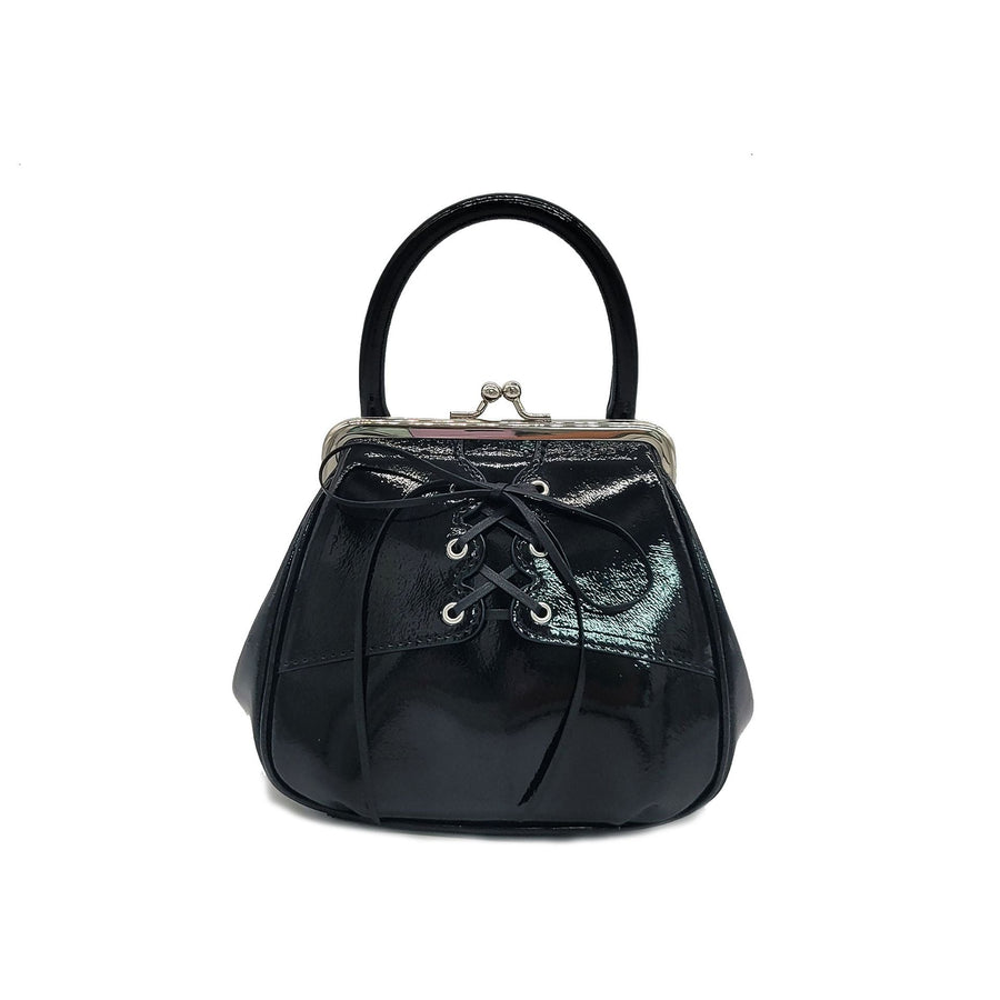Oryany Lace Up Mini Tote Bag Handbags Black 
