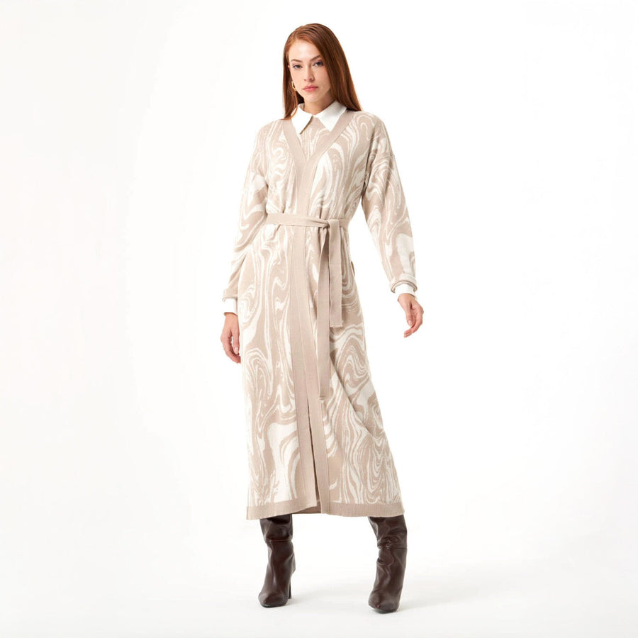 Mizalle Cardigan Beige Apparel Beige