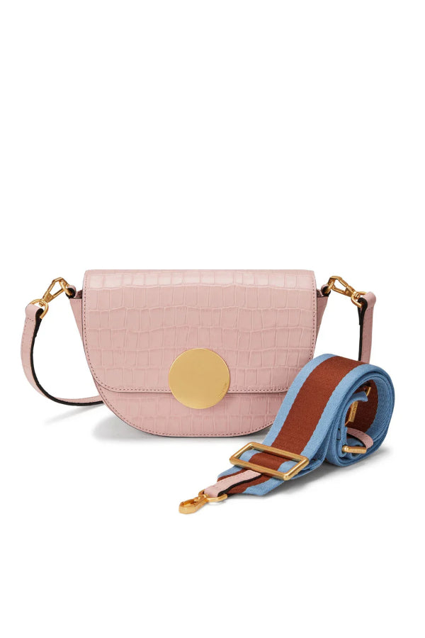 Oryany - Lottie Croco Crossbody Small Handbags - Vintage Pink