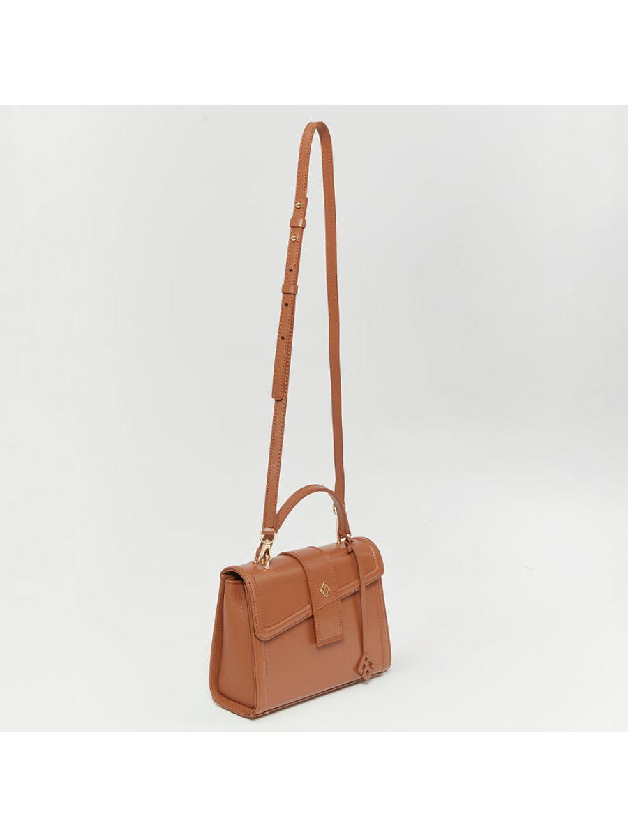 Auda Tan Satchels %100 Genuine Leather