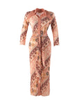 Multicolor Sorbet Ethnic Pattern Knitted Dress - Porterist 6