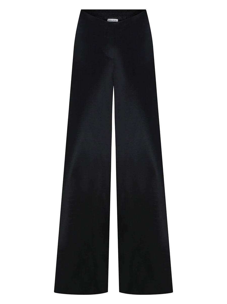 Eva Black Satin Pant