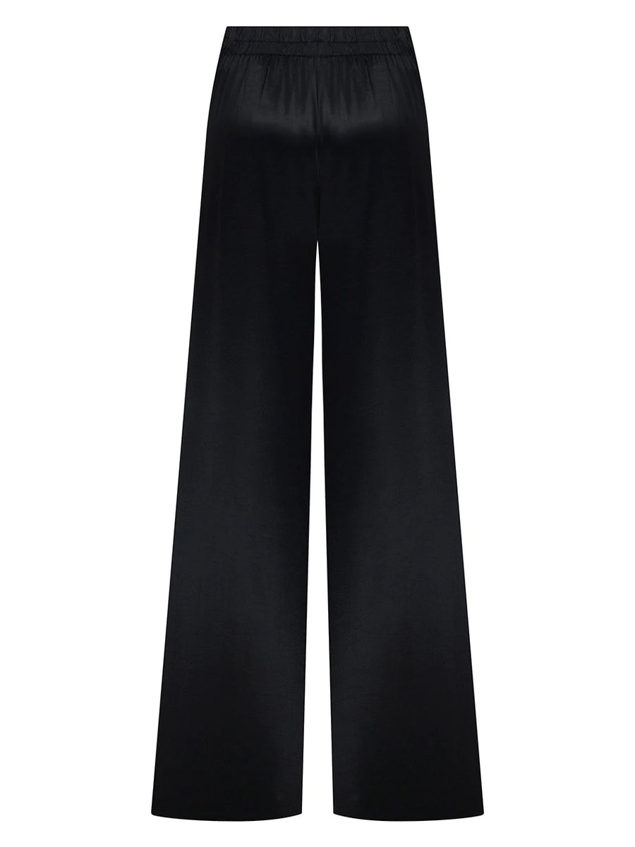 Eva Black Satin Pant