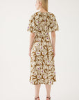 Floral - print Front Tie Shirt Dress | Porterist