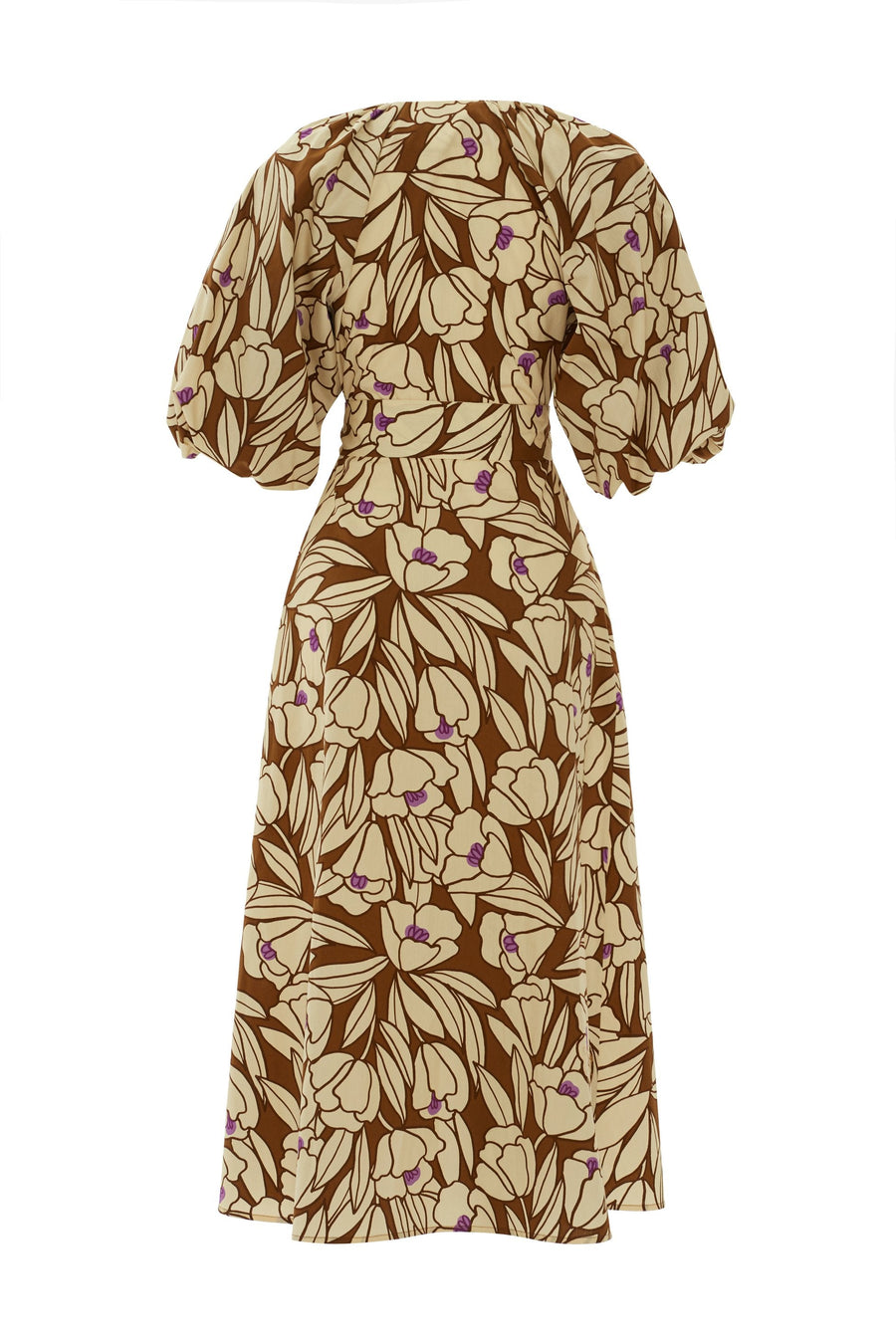 Floral - print Front Tie Shirt Dress | Porterist