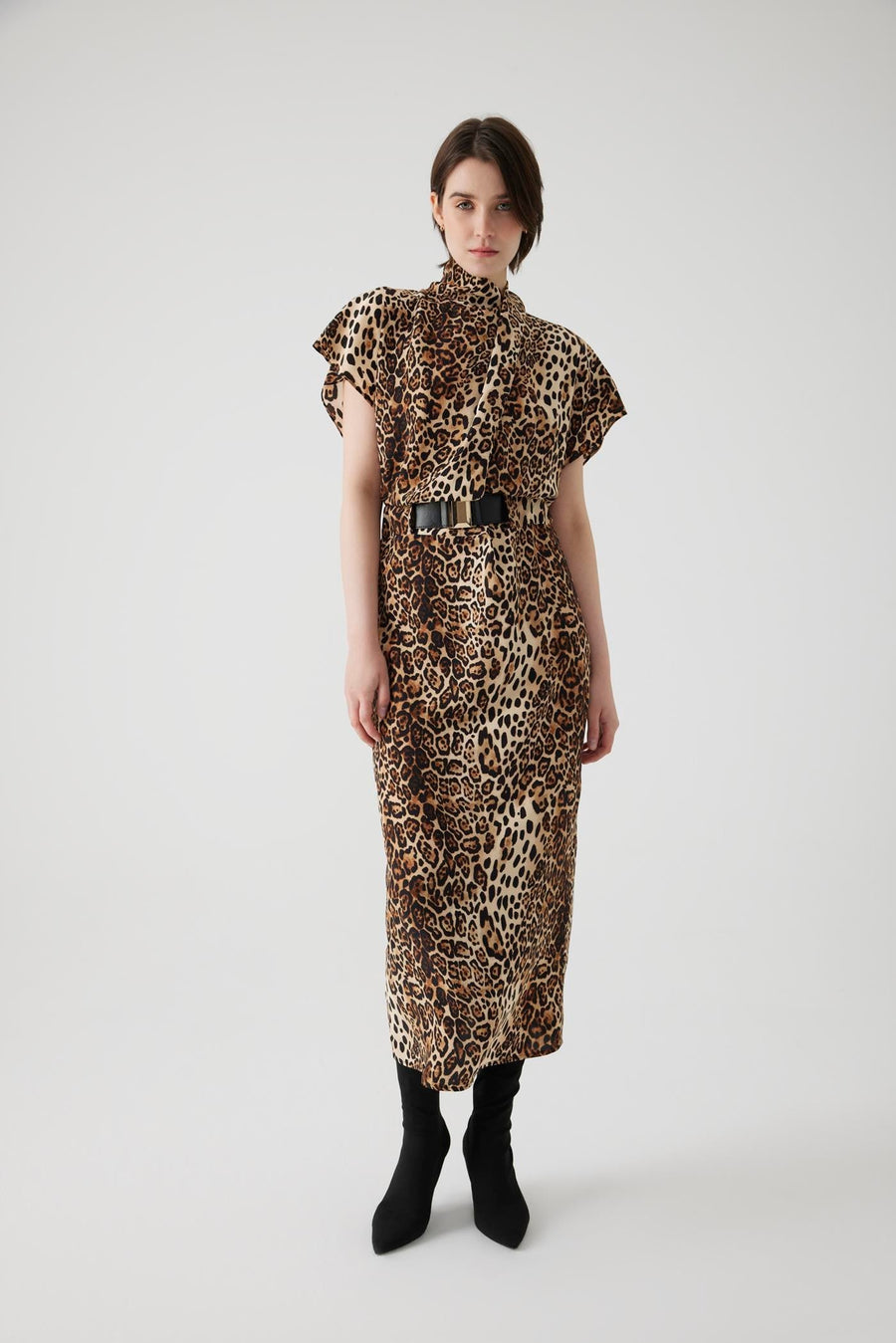 Exquise  Leopard Print Sleeveless Maxi Dress - Porterist 1