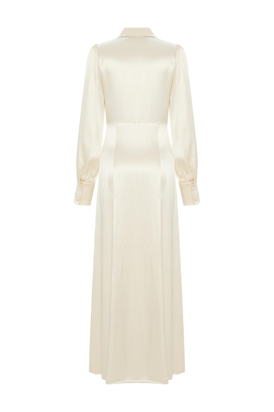 Exquise  Long Regular Bone Dress with Slits - Porterist 7