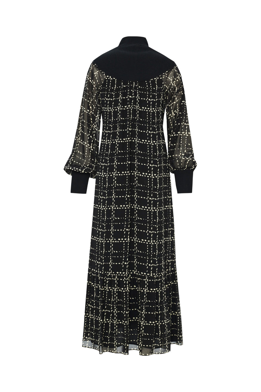 Exquise  Tweed Checked Midi Regular Dress - Porterist 6