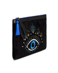 Eyn077 - Evil Eye Black Blue Clutch | Porterist