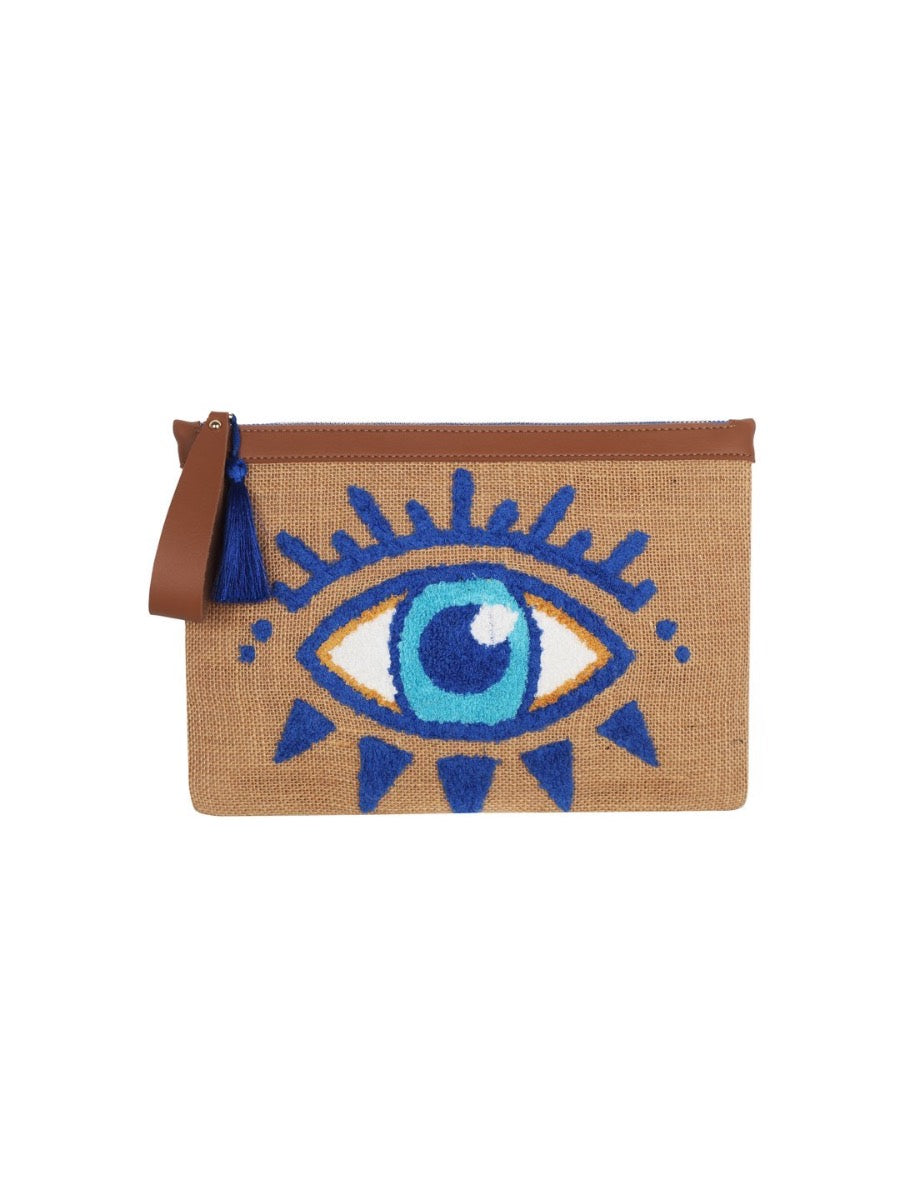 Eyp005 - Punch Evil Eye Blue Clutch | Porterist