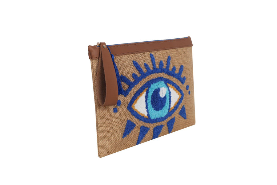 Eyp005 - Punch Evil Eye Blue Clutch | Porterist