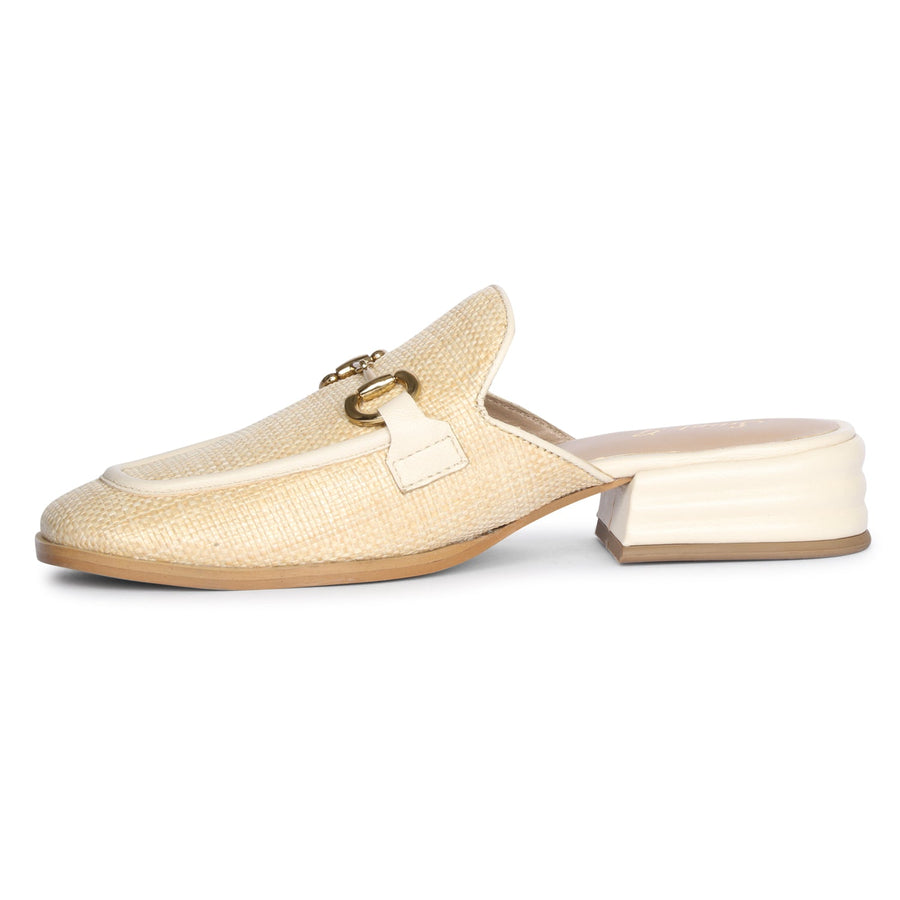 Future Brands Group Beige Izaara Heeled Mule  - Porterist 3